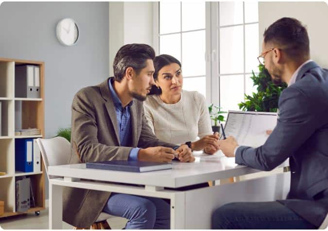 couple looking for competitive mortgage rates